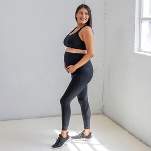 Senita Athletics Black Maternity Activewear Leggings